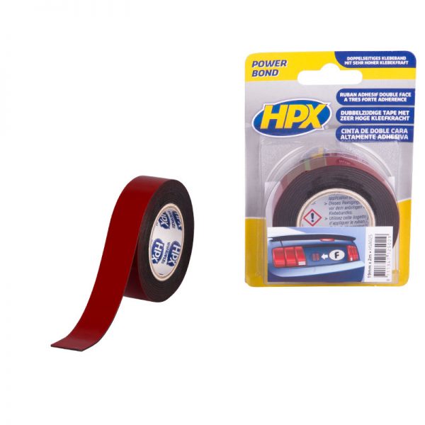 HSA025 - High strenght acrilyc 3200 - Double sided mounting tape - anthracite - 19mm x 2m - 8711347125029