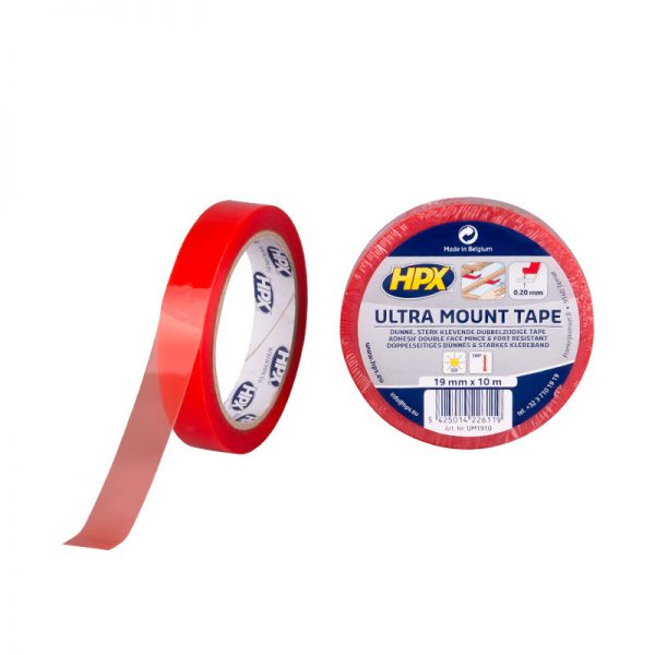 UM1910 - Ultra mount tape - Double sided tape - transparent - 19mm x 10m - 5425014226119